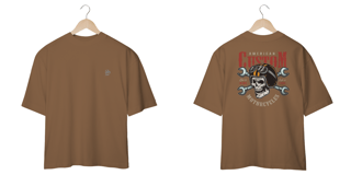 Nome do produtoCamiseta Oversized Ss One – American Custom Motociclista: Estilo e Conforto