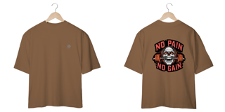 Nome do produtoCamiseta Oversized Ss One – No Pain, No Gain