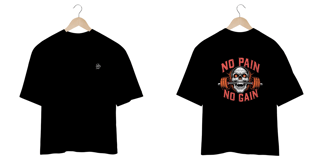 Nome do produtoCamiseta Oversized Ss One – No Pain, No Gain
