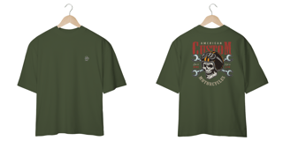 Nome do produtoCamiseta Oversized Ss One – American Custom Motociclista: Estilo e Conforto