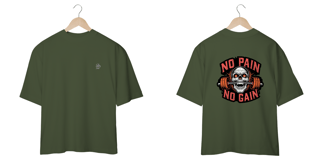 Nome do produtoCamiseta Oversized Ss One – No Pain, No Gain