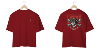 Nome do produtoCamiseta Oversized Ss One – American Custom Motociclista: Estilo e Conforto