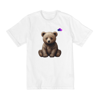 Nome do produto Camiseta Ursinho Sentado – Doçura em Forma de Estampa