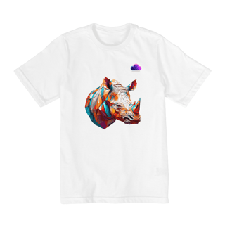 Nome do produto Camiseta Rinoceronte Geométrico – Arte Selvagem no Seu Estilo