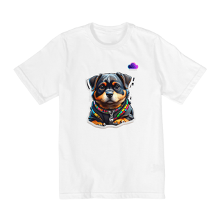 Nome do produto Camiseta Rottweiler Style – Atitude com Olhar de Anjo
