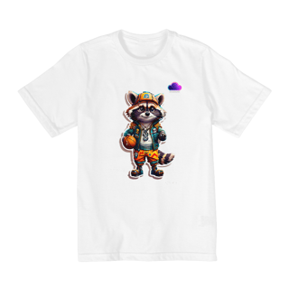 Nome do produto Camiseta Guaxinim Street – Selvagem na Quadra, Lendário no Estilo