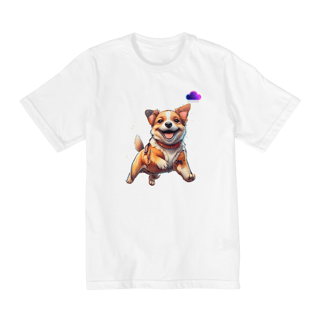Nome do produto Camiseta Dog Feliz – O Cãopanheiro Mais Animado do Universo!