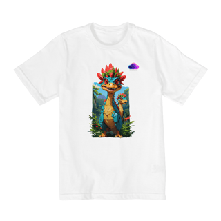 Nome do produto Camiseta Dino Colorido – Direto da selva pro seu guarda-roupa!