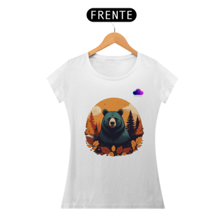 Nome do produto Camiseta Urso Outonal – Conexão com a Natureza Selvagem
