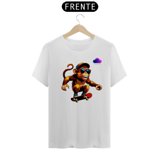 Nome do produto Camiseta MACACO SKATER – Liberdade em Movimento