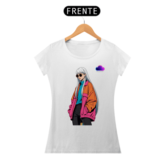 Nome do produto Camiseta Feminina Neo Girl – Atitude Urbana com Arte Pop Impactante