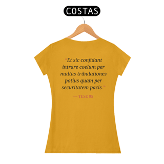 Nome do produto Camiseta “Tribulações e Verdade” – Tese 95 de Martinho Lutero