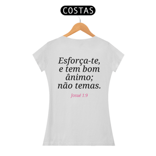 Nome do produto Camiseta “Não Temas” – Josué 1:9