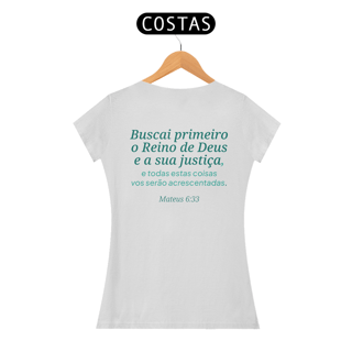 Nome do produto Camiseta “Buscai Primeiro” – Mateus 6:33