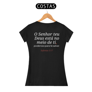Nome do produto Camiseta “Poderoso para Salvar” – Sofonias 3:17