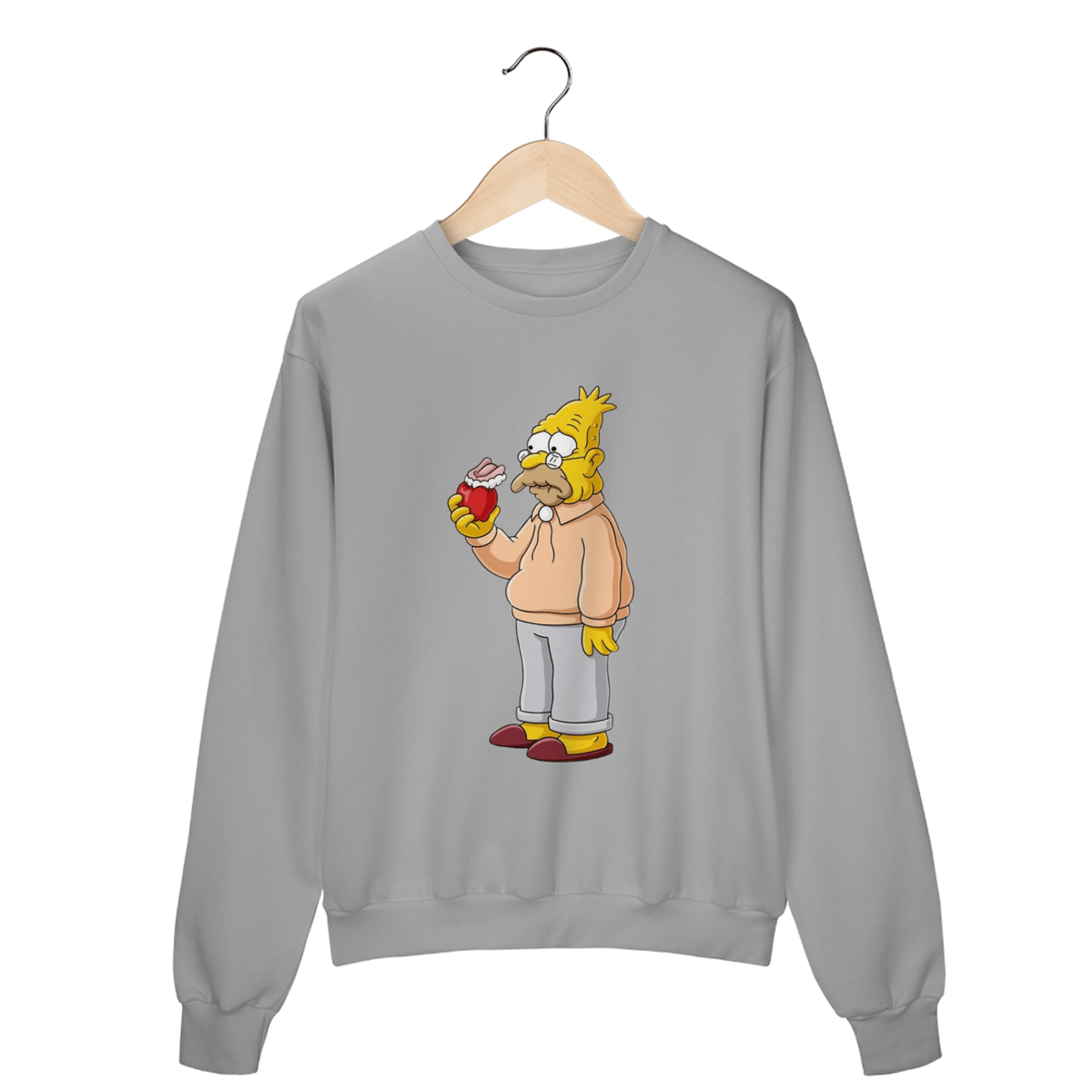 Nome do produto:  Moletom - Abraham Simpson II (Denture Edition)