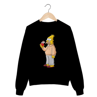Nome do produto  Moletom - Abraham Simpson II (Denture Edition)