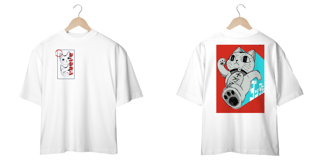 Nome do produto camisa branca com estampa--{anime dan-da-dan}