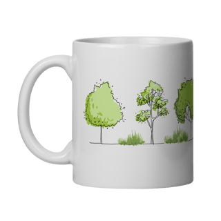 Nome do produto Caneca | Árvores #1