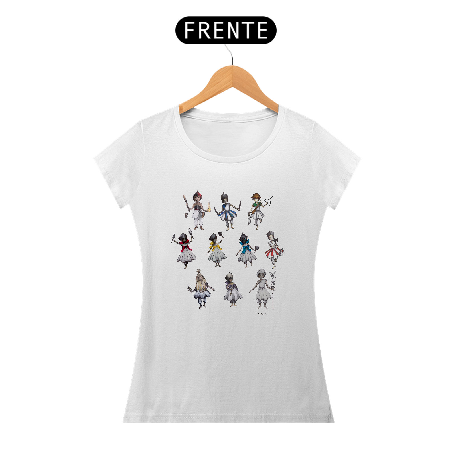 CAMISA FEMININA  RODA DE ORIXÁS
