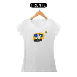 Nome do produto Camiseta Babylook Frango Squat Pima
