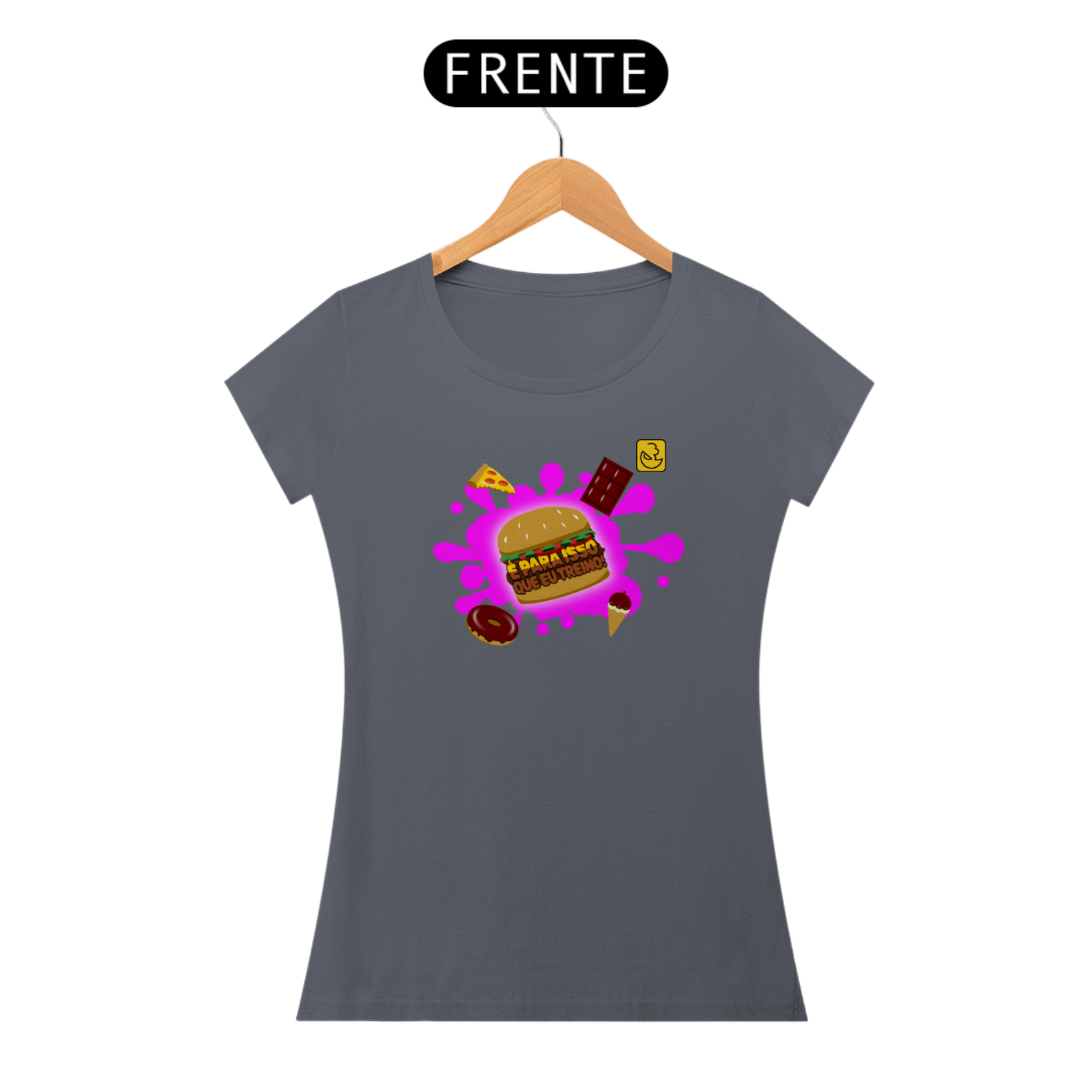 Camiseta Babylook é pra isso que treino Pima