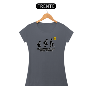 Nome do produto Camiseta Babylook Levantamento de bons modos Pima