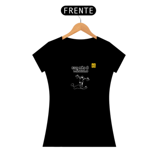 Nome do produto Camiseta Babylook Ego não é músculo Pima