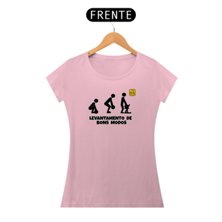 Camiseta Babylook Levantamento de bons modos Pima