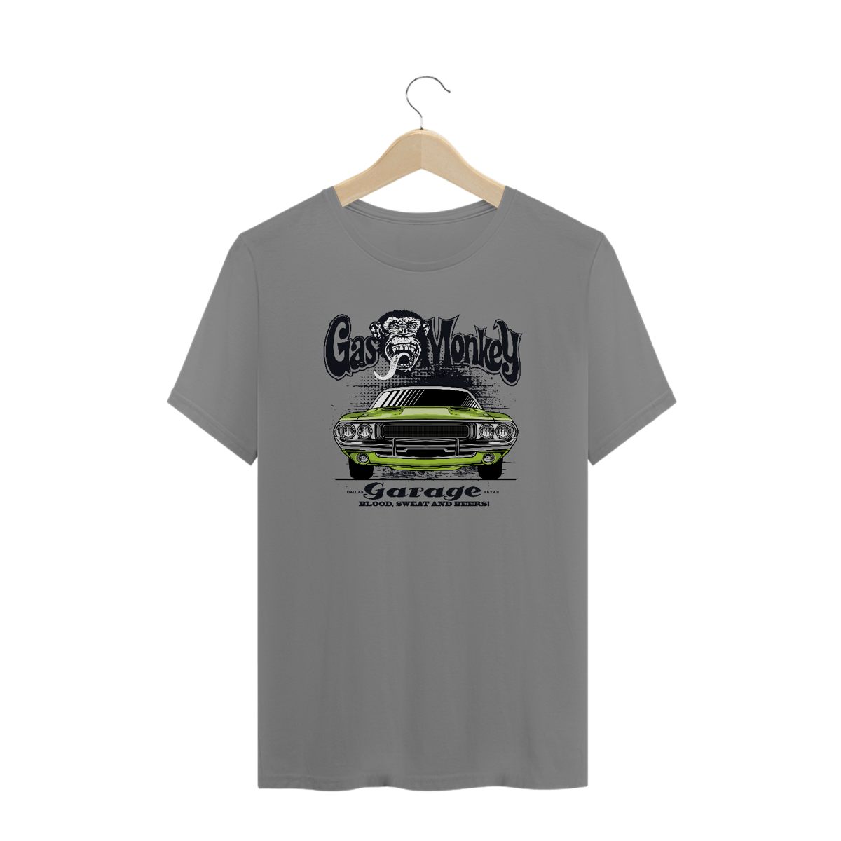 Nome do produto: T-Shirt Plus Size - GasMonkey