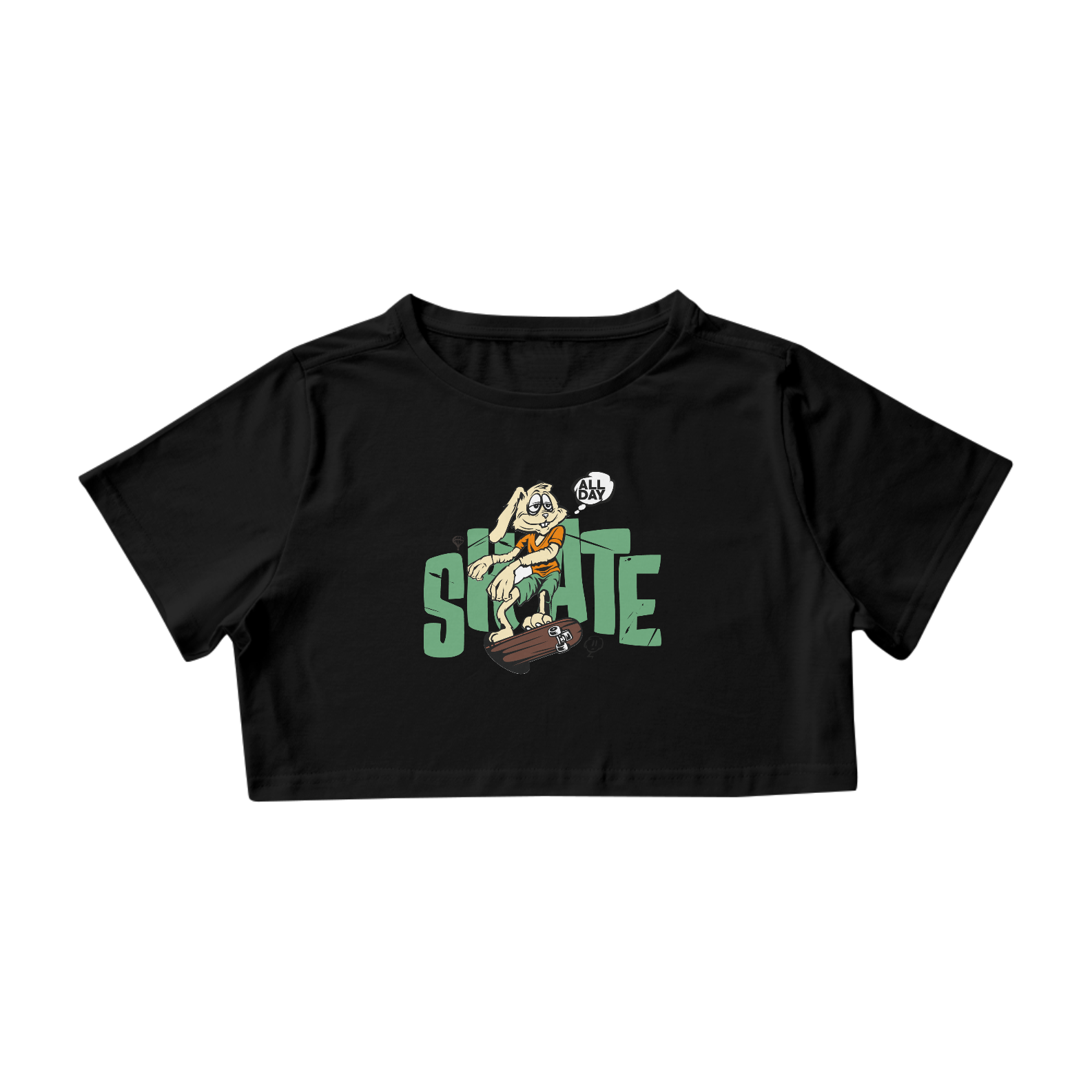 Camisa Cropped - Skate Rabbit