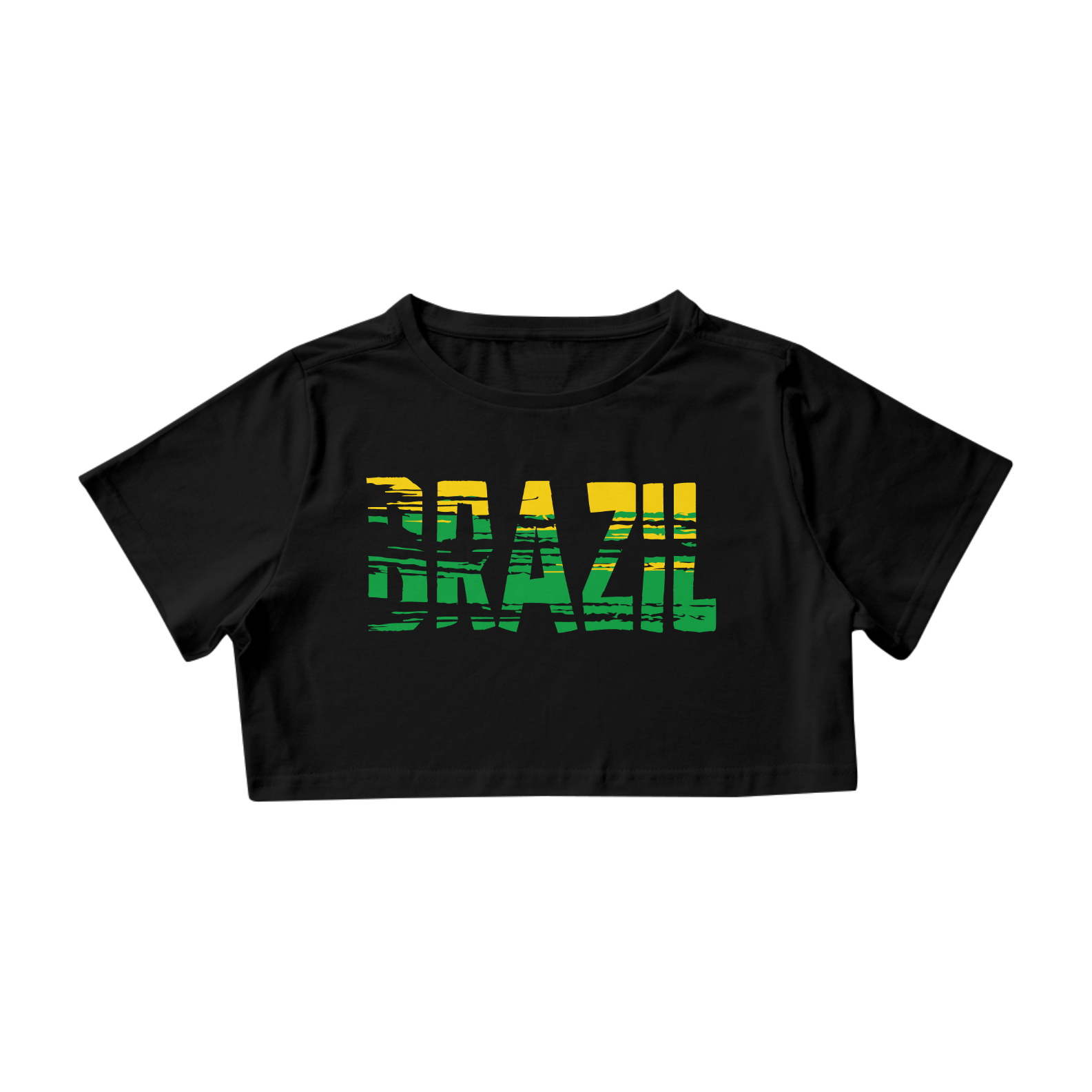 Camisa Cropped - Brazil