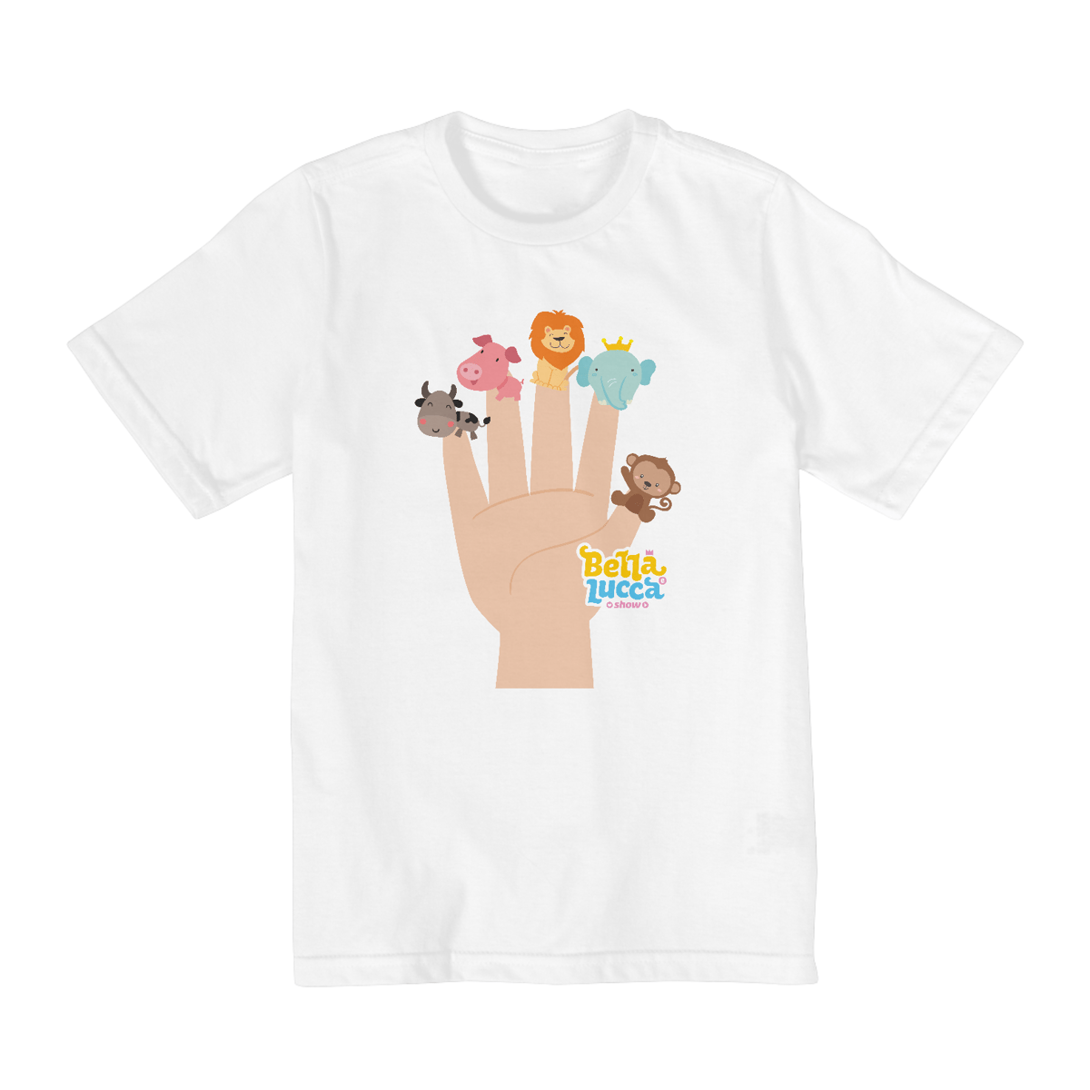 Nome do produto: CAMISETA BELLA E LUCCA ANIMAIS
