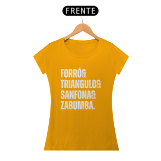Nome do produto Camiseta Trio de Forró - v2 - Feminina