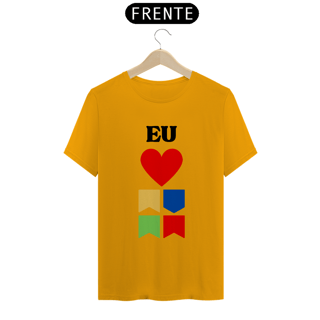 Nome do produto Camiseta Quality Eu Amo Arraiá - Vertical v2