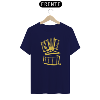 Nome do produto Camiseta Três Elementos do Forró - Estampa Amarela