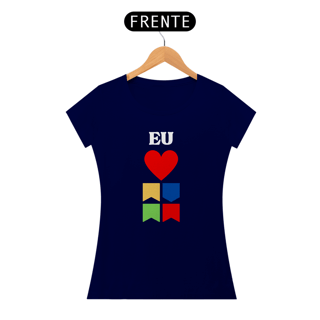 Nome do produto Camiseta Baby Long Quality Eu Amo Arraiá - Vertical v2