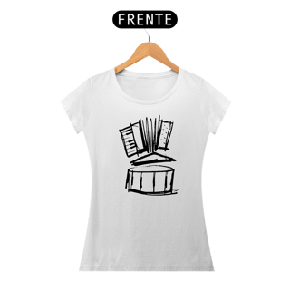 Nome do produto Camiseta Baby Long Forró 3 Elementos - Preta