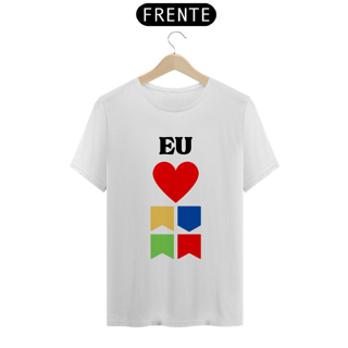 Nome do produto Camiseta Quality Eu Amo Arraiá - Vertical v2