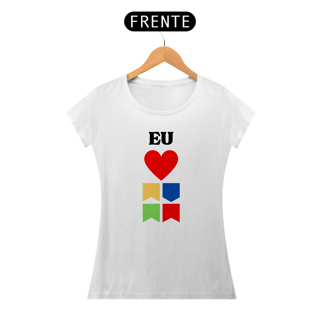 Nome do produto Camiseta Baby Long Quality Eu Amo Arraiá - Vertical v2