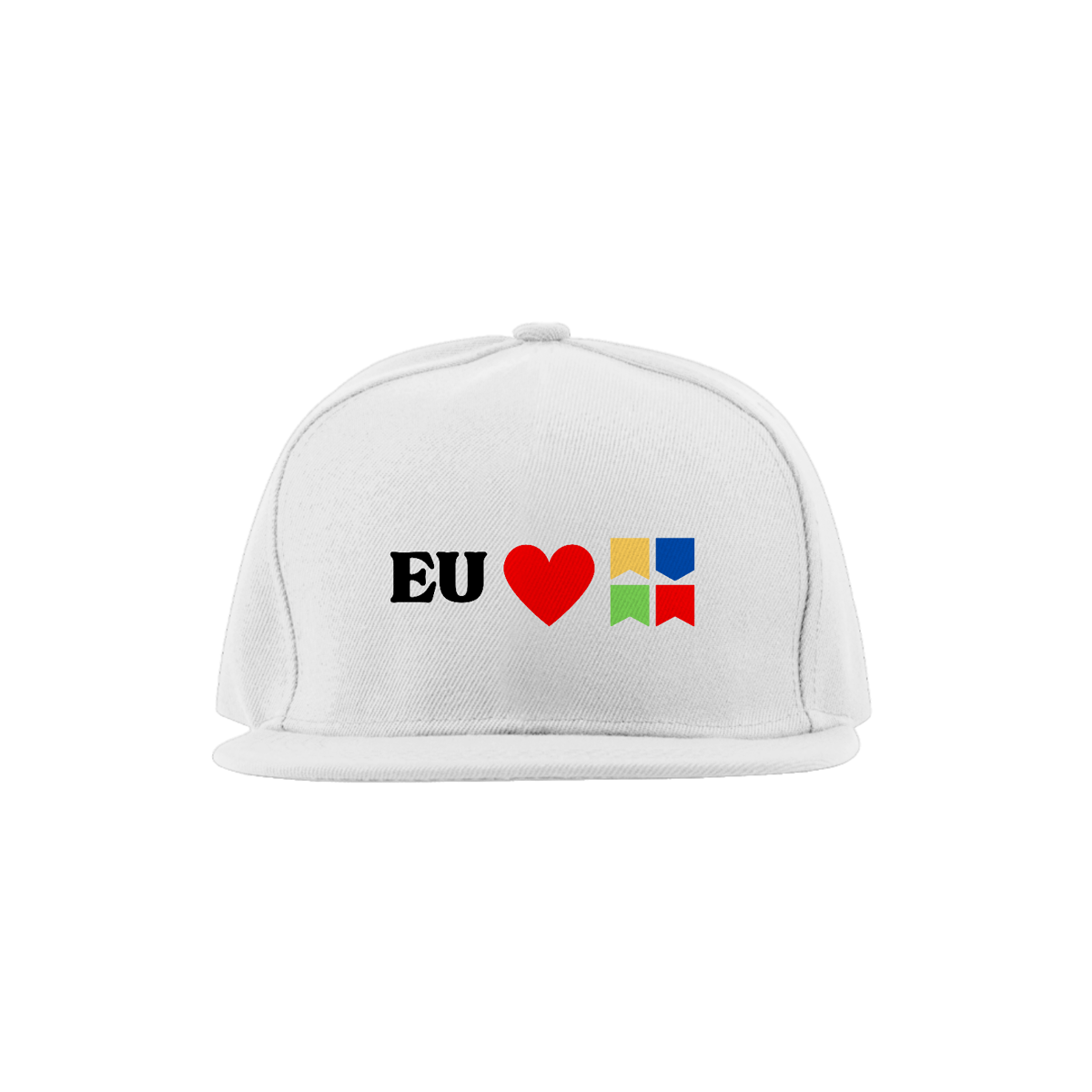 Nome do produto: Boné Eu Amo Arraiá - Branco v2