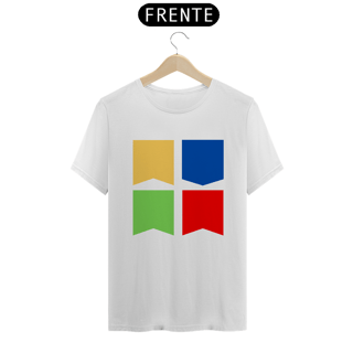 Nome do produto Camiseta Quality Eu Amo Arraiá - Flags