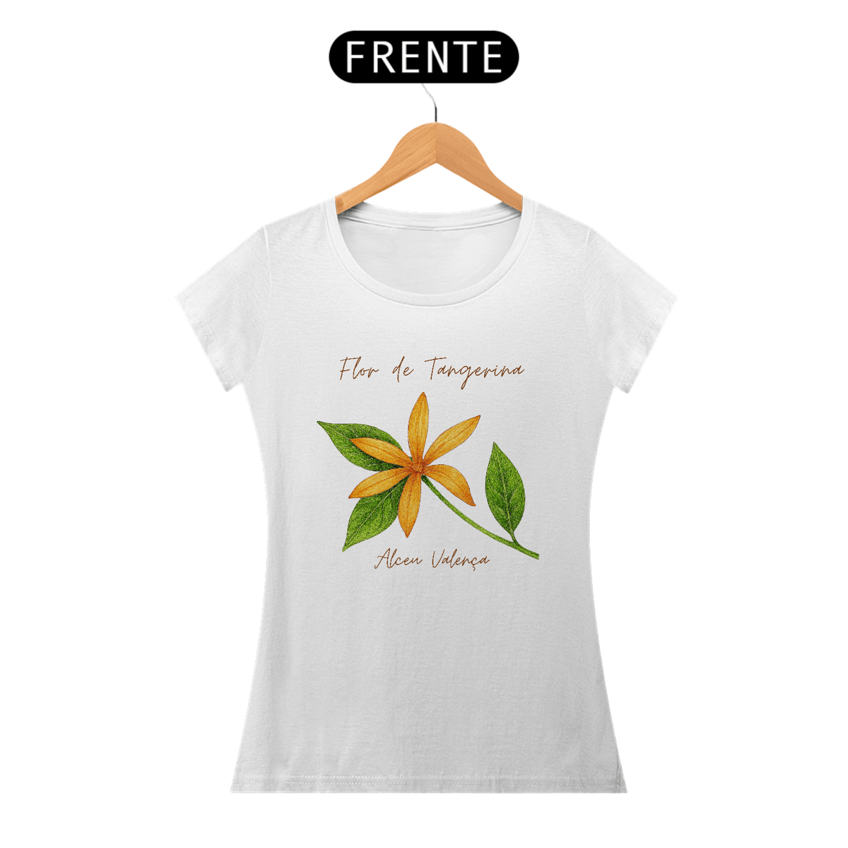 Nome do produto: Camiseta Baby Long Prime Flor de Tangerina