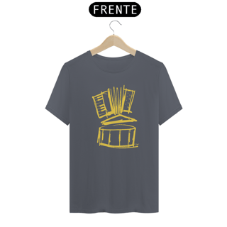 Nome do produto Camiseta Três Elementos do Forró - Estampa Amarela