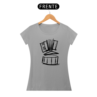 Nome do produto Camiseta Baby Long Forró 3 Elementos - Preta