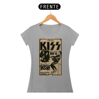 Nome do produto Camiseta Baby Long Classic Kiss in The Windy City