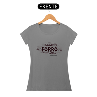 Nome do produto Camiseta Forró Nuvem de Palavras - Feminino