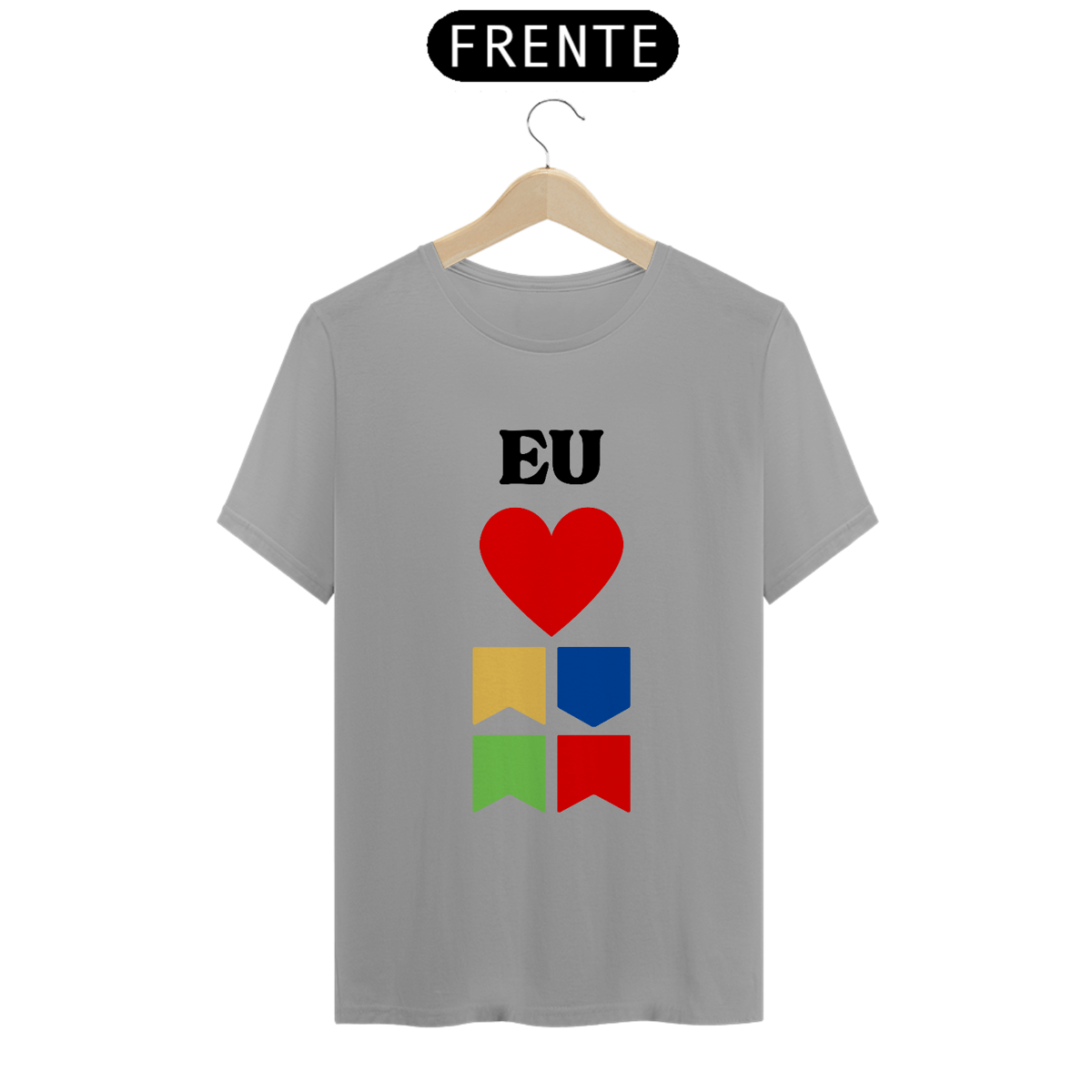 Nome do produto: Camiseta Quality Eu Amo Arraiá - Vertical v2