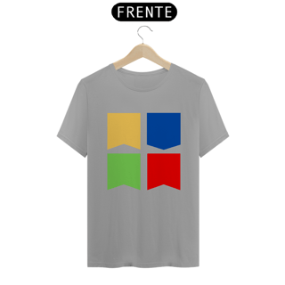 Nome do produto Camiseta Quality Eu Amo Arraiá - Flags