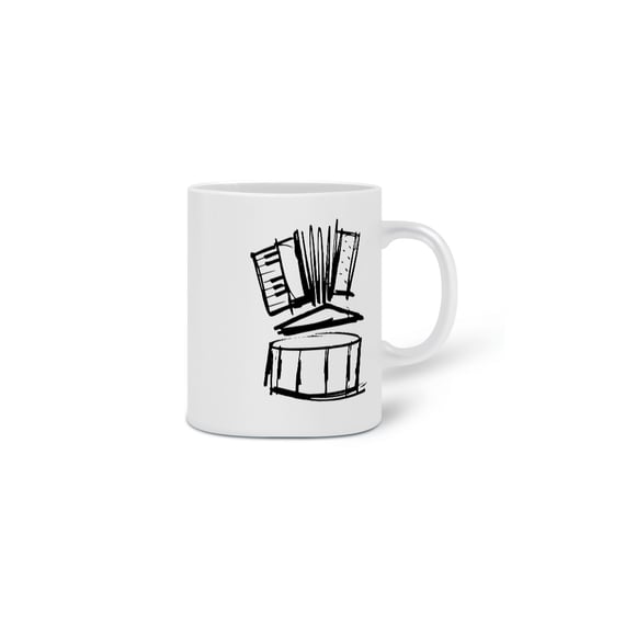 Caneca Forró e seus 3 Elementos - Branca